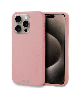 Capa COOL para iPhone 15 Pro Max Eco Biodegradável Rosa