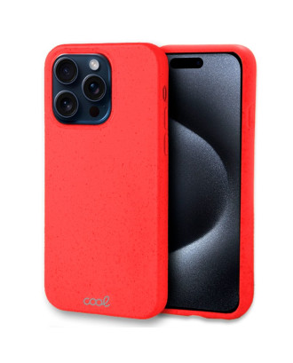 Capa COOL para iPhone 15 Pro Eco Biodegradável Vermelho