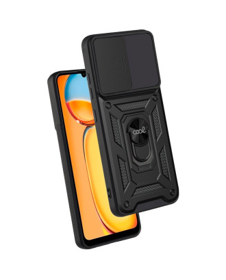 Capa COOL para Xiaomi Redmi 13C / Poco C65 Hard Ring Preto