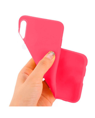 Capa de silicone COOL para TCL 40 SE (Rosa)