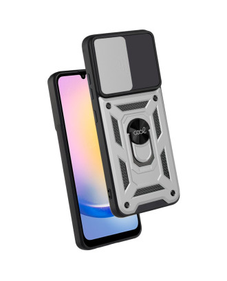 Capa COOL para Samsung A256 Galaxy A25 5G Hard Ring Prata