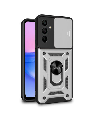 Capa COOL para Samsung A155 Galaxy A15 / A15 5G / M15 5G Hard Ring Prata