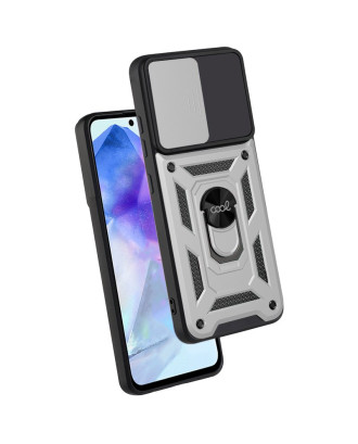 Capa COOL para Samsung A556 Galaxy A55 5G Hard Ring Prata