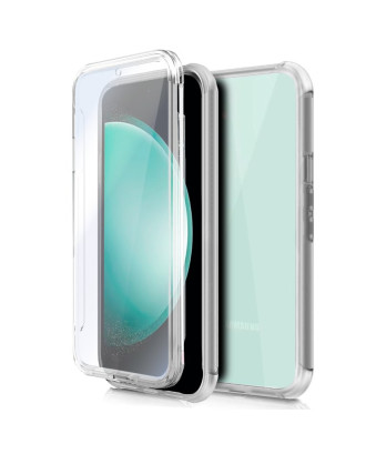 Capa COOL de Silicone 3D para Samsung S711 Galaxy S23 FE (transparente frente + verso)