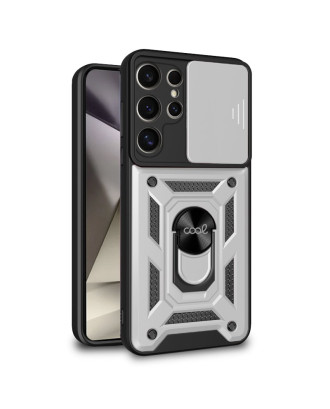 Capa COOL para Samsung S928 Galaxy S24 Ultra Hard Ring Prata