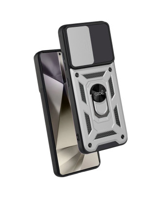Capa COOL para Samsung S928 Galaxy S24 Ultra Hard Ring Prata