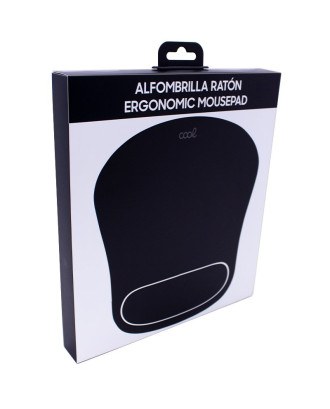Tapete de Rato COOL Ergonomic Mousepad Cor Preto Tapete de Rato COOL Ergonomic Mousepad Cor Preto