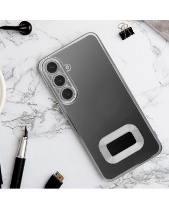 Capa COOL para Xiaomi Redmi 13C / 13C 5G / Poco C65 Borde Metálico (Prata)