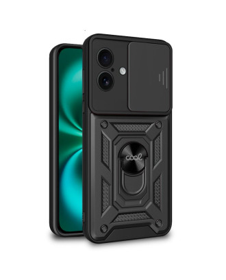 Capa COOL para iPhone 16 Plus Hard Ring Preto