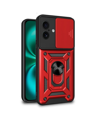 Capa COOL para iPhone 16 Plus Hard Ring Vermelho