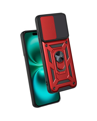 Capa COOL para iPhone 16 Plus Hard Ring Vermelho