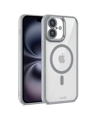 Capa COOL para iPhone 16 Magnética Borde Prata