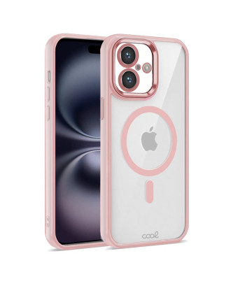 Capa COOL para iPhone 16 Magnética Borde Rosa