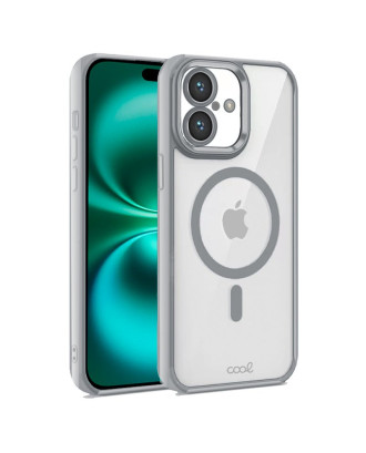 Capa COOL para iPhone 16 Plus Magnética Borde Prata