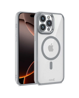 Capa COOL para iPhone 16 Pro Max Magnética Borde Prata