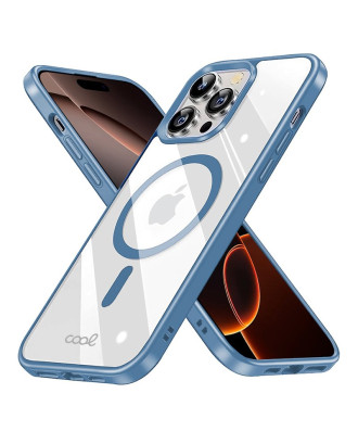 Capa COOL para iPhone 16 Pro Max Magnética Borde Celeste