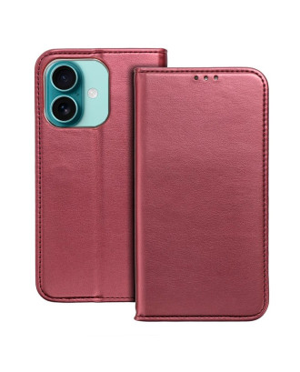 Capa Flip Cover COOL para iPhone 16 Plus Burgundy