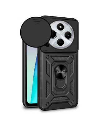 Capa COOL para Xiaomi Redmi 14C / Poco C75 Hard Ring Preto