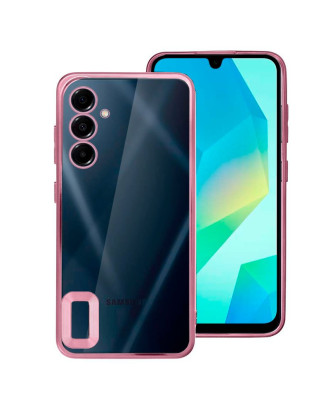 Capa COOL para Samsung A165 Galaxy A16 / A16 5G Borde Metálico (Rosa)