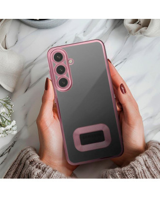 Capa COOL para Samsung A165 Galaxy A16 / A16 5G Borde Metálico (Rosa)