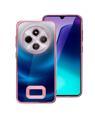 Capa COOL para Xiaomi Redmi 14C / Poco C75 Borde Metálico (Rosa)