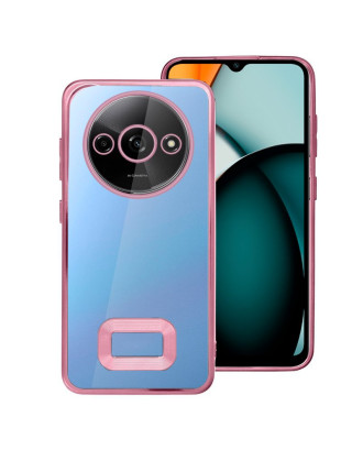 Capa COOL para Xiaomi Redmi A3 Borde Metálico (Rosa)