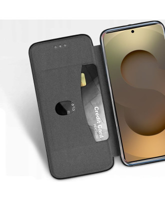 Capa Flip Cover COOL para Samsung S938 Galaxy S25 Ultra Elegance Preto