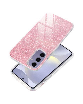 Capa COOL para Samsung S921 Galaxy S24 / S25 Glitter Rosa