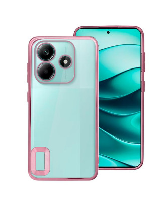 Capa COOL para Xiaomi Redmi Note 14 5G Borde Metálico (Rosa)
