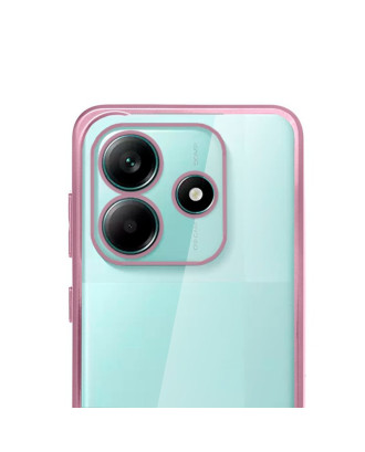 Capa COOL para Xiaomi Redmi Note 14 5G Borde Metálico (Rosa)