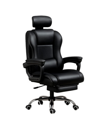 Cadeira de Escritório Premium COOL Board Preta (Apoio para os Pés)