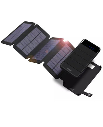 Bateria Externa Universal Power Bank 10.000 mAh Magnetic + 4 Panéis Solares COOL Preto
