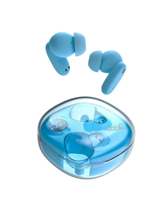 Auscultadores Estéreo Bluetooth COOL Fun Celeste