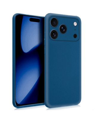 Capa de silicone COOL para iPhone 17 Pro Max (Azul)