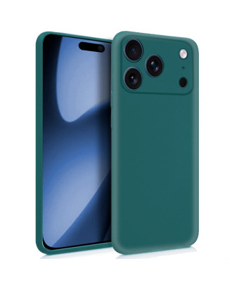 Capa de silicone COOL para iPhone 17 Pro Max (Verde)