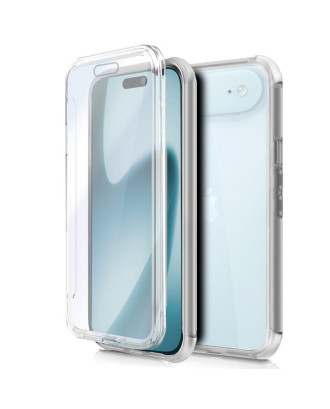 Capa COOL de Silicone 3D para iPhone Air (Transparente Frente + Verso)