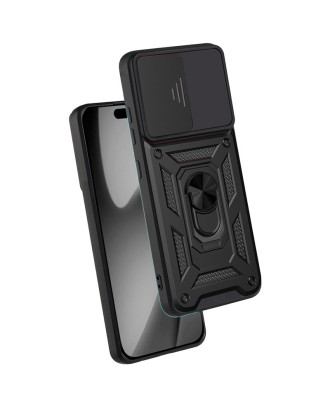 Capa COOL para iPhone 17 Hard Ring Preto