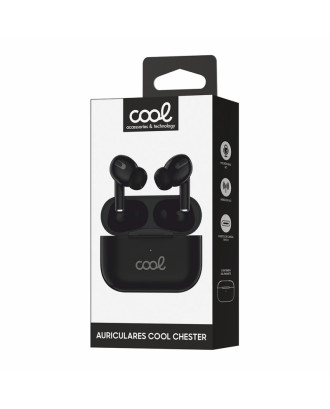 Auscultadores estéreo Bluetooth COOL Chester Preto