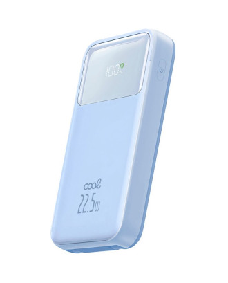 Bateria Externa Power Bank Carregamento Rápido 22.5W 10.000 mAh COOL Pocket Azul Celeste
