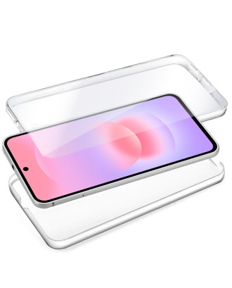 Capa COOL de Silicone 3D para Samsung A376 Galaxy A37 5G (Transparente Frente + Verso)
