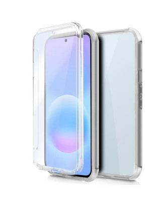 Capa COOL de Silicone 3D para Samsung A576 Galaxy A57 5G (Transparente Frente + Verso)