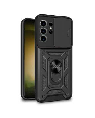 Capa COOL para Samsung S918 Galaxy S23 Ultra Hard Ring Preto