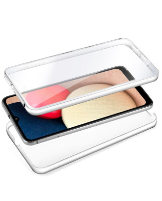 Capa COOL de Silicone 3D para Samsung A025 Galaxy A02s (frente e verso transparentes)