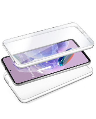Capa COOL de Silicone 3D para Xiaomi Redmi Note 12 Pro Plus 5G (frente e verso transparentes)