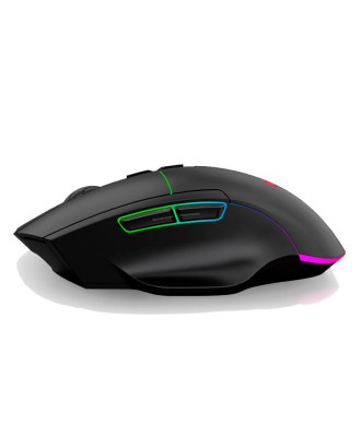 Rato sem fio + Bluetooth 2 em 1 (recarregável) Gaming Led RGB COOL Lagoon