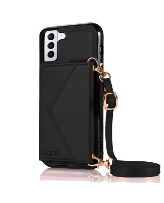 Capa COOL para Samsung G990 Galaxy S21 Carteira Preto