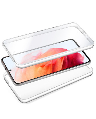 Capa COOL de Silicone 3D para Samsung G990 Galaxy S21 (frente e verso transparentes)
