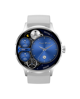 Smartwatch COOL Iris Silicone Cinza (AMOLED, Chamadas, Esporte, Saúde)