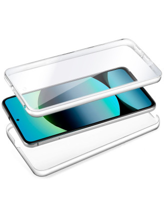 Capa COOL de Silicone 3D para Xiaomi Redmi Note 14 (transparente frente + verso)