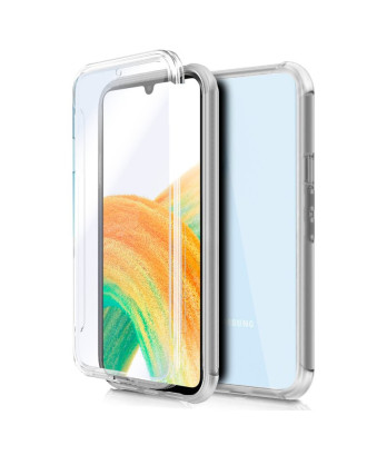 Capa COOL de Silicone 3D para Samsung A336 Galaxy A33 5G (transparente frente + verso)